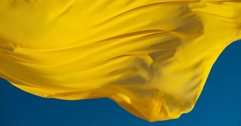 old-fashioned yellow cloth