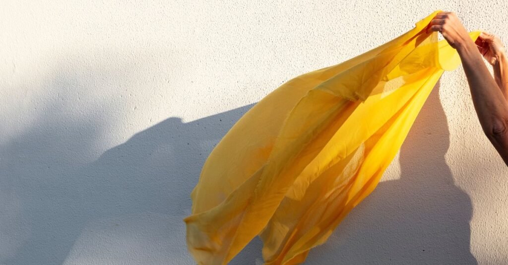 old-fashioned yellow cloth